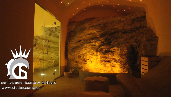 Aromarium con grotta e cascatelle naturali - Terme di Stigliano